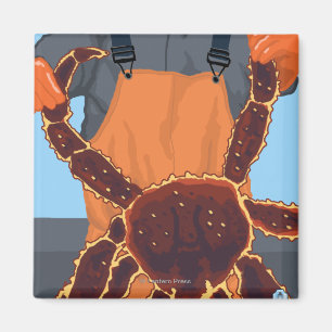 King Crab Fisherman - Pike Place Market , Seattle Magneet