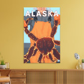 King Crab Fisherman - Valdez, Alaska Canvas Afdruk (Insitu (Woonkamer))