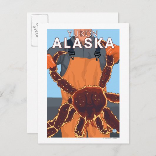 King Crab Fisherman - Yukon, Alaska Briefkaart (Voorkant / Achterkant)