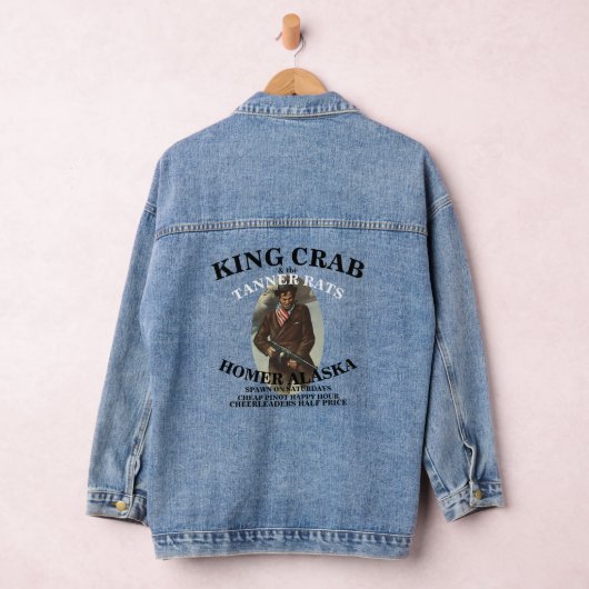 KING CRAB & THE TANNER RATS HOMER ALASKA AK DENIM JACKET (Hangar)