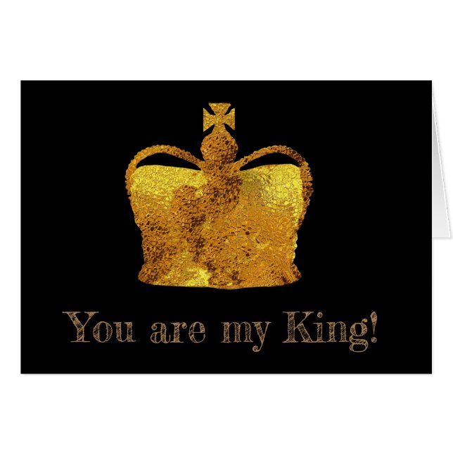 King Crown Custom Briefkaart (Voorkant Horizontaal)