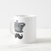 King Crown en Mustache Koffiemok (Voorkant links)