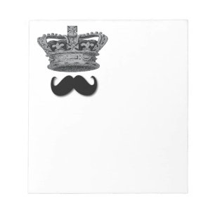 King Crown en Mustache Notitieblok