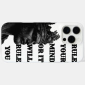 KING Crown Line Art Phone Case – Rule Every Call (Achterkant (horizontaal))