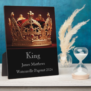 King Crown Pageant Plaque Fotoplaat