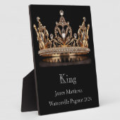 King Crown Pageant Plaque Fotoplaat (Zijkant)
