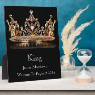 King Crown Pageant Plaque Fotoplaat