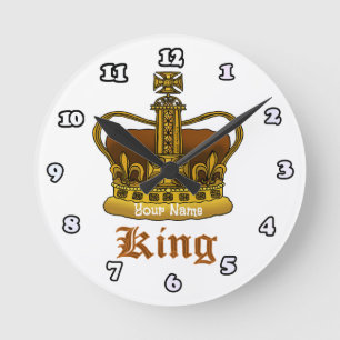 King Crown Ronde Klok