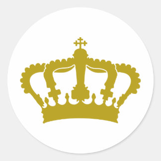 King Crown Ronde Sticker