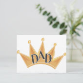 King Dad Briefkaart (Staand voorkant)