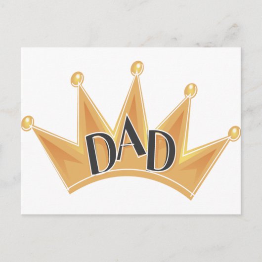 King Dad Briefkaart (Voorkant)