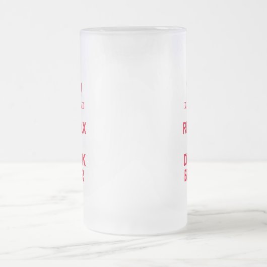 King Dad plezier ontspannen en drink bierrood bier Matglas Bierpul (Center)