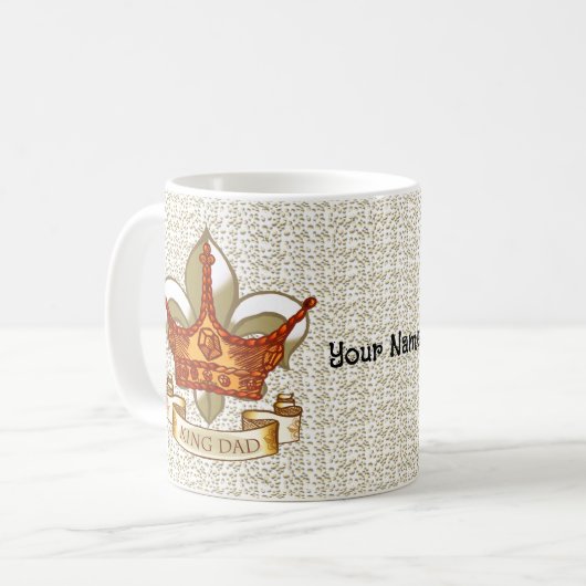 King Dad Royal Crown Koffiemok (Voorkant links)