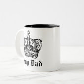 King Dad Tweekleurige Koffiemok (Voorkant links)
