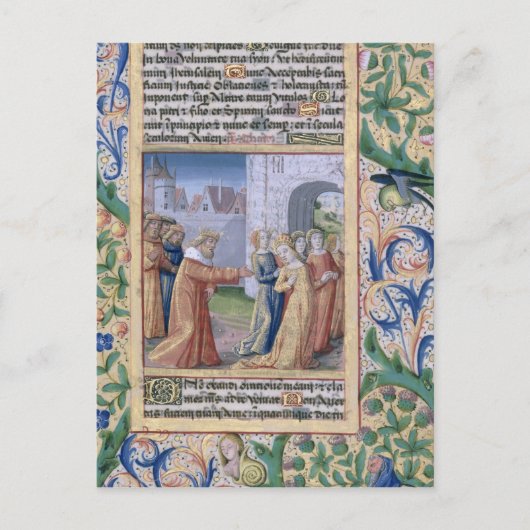 King David coveting Bathsheba Briefkaart (Voorkant)