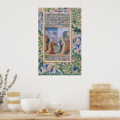 King David coveting Bathsheba Poster (Keuken)