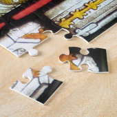 King David Glas in lood Window Jigzaag Puzzle Legpuzzel (Zijkant)