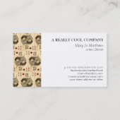  King Diamonds die kaarten speelt Visitekaartje (Achterkant)