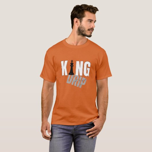 King Drip Bold Streetwear T-shirt | stedelijk roya (Voorkant volledig)