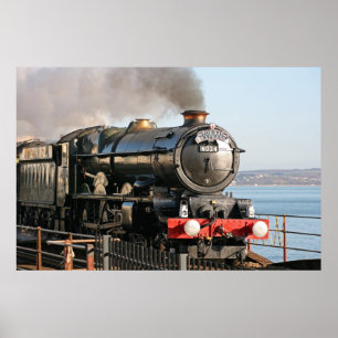 King Edward 1 Steam Engine Poster