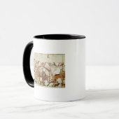 King Edward die zijn instructies geeft aan Earl Mok (Voorkant links)