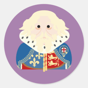 King Edward III of England Ronde Sticker