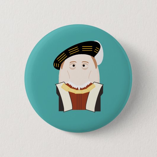 King Edward VI Ronde Button 5,7 Cm (Voorkant)