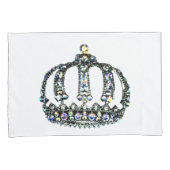 "King" en "Queen" Krowns Kussensloop (Voorkant-Rechts)