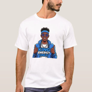 King Energy Only Cartoon T-shirt Leuke motivatie