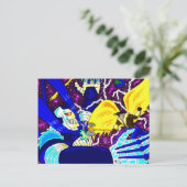 King Falcon vs Maniac briefkaart (Staand voorkant)