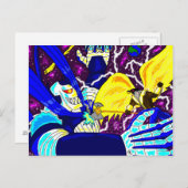 King Falcon vs Maniac briefkaart (Voorkant / Achterkant)