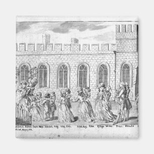 King George III en Queen Charlotte Magneet