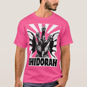 KING GHIDORAH Rijzende zon voor rode t - shirts