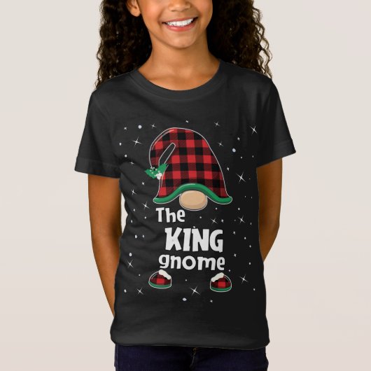 King Gnome Buffalo Pset Matching met Kerstmis Paja T-shirt (Voorkant)