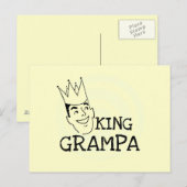 King Grampa T-shirts en geschenken Briefkaart (Voorkant / Achterkant)