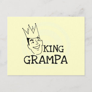 King Grampa T-shirts en geschenken Briefkaart
