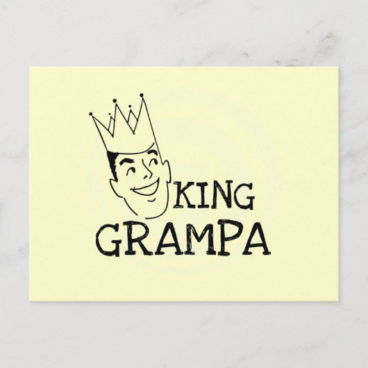 King Grampa T-shirts en geschenken Briefkaart (Voorkant)