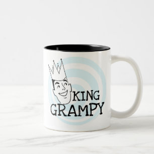 King Grampy Tshirts en geschenken Tweekleurige Koffiemok