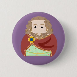 King Henry III of England. Ronde Button 5,7 Cm