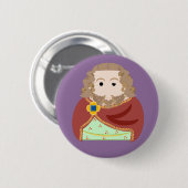 King Henry III of England. Ronde Button 5,7 Cm (Voorkant /achterkant)