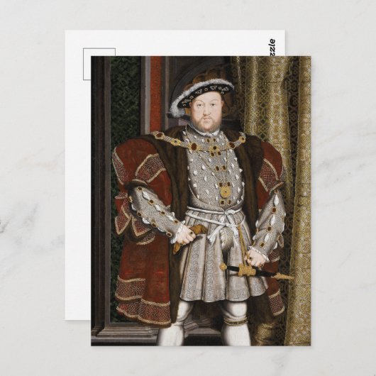 King Henry VIII Briefkaart (Voorkant / Achterkant)