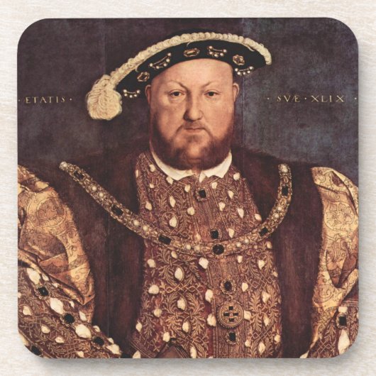 KIng Henry VIII Cork Onderzetter (Voorkant)