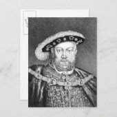 King Henry VIII illustratie Briefkaart (Voorkant / Achterkant)