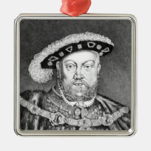 King Henry VIII illustratie Metalen Ornament