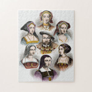 King Henry VIII of England Zijn zes vrouwen Legpuzzel