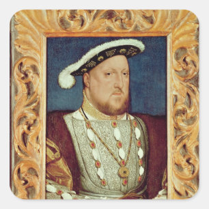 King Henry VIII Vierkante Sticker