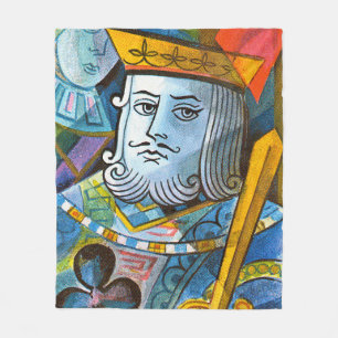 King Holding Sword stock illustration Fleece Deken