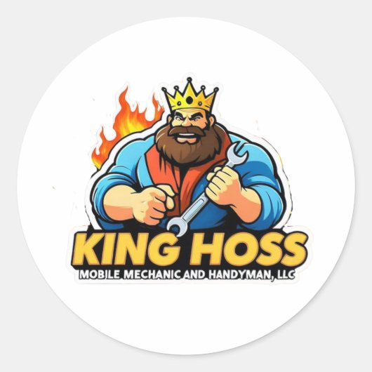 King Hoss Sticker (Voorkant)