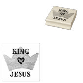 King Jesus Crown Rubberstempel (Gestempeld)