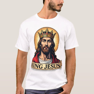 King Jesus-spandoek Vintage graveer Shirt 2